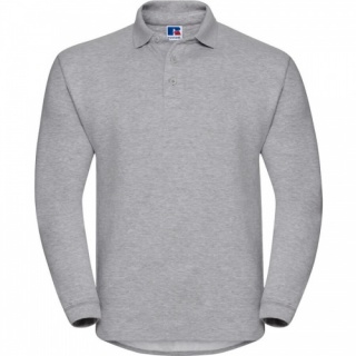 Russell 012M Heavy Duty Three Button Collar Sweatshirt 80% Ringspun Cotton 20% Polyester 300gsm